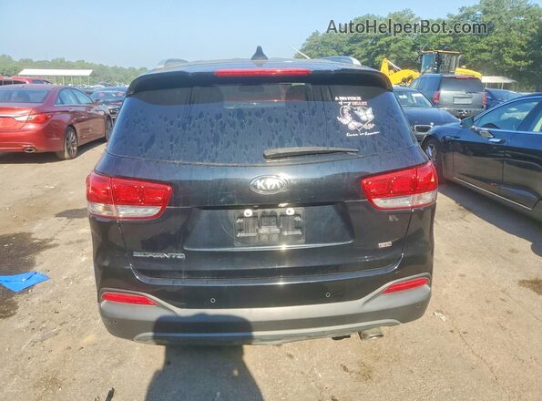 5XYPG4A38JG357531 2018 KIA SORENTO Black Widok wnętrza z przodu