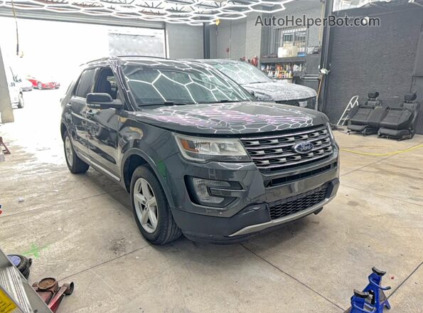 1FM5K8D88HGA45670 2017 FORD EXPLORER Gray Հետևի ձախ