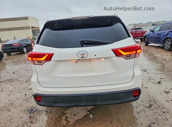 5TDKZRFH5KS572455 2019 TOYOTA HIGHLANDER Белый Вид салона спереди