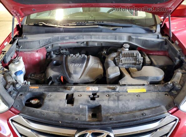 5XYZTDLB9GG326144 2016 HYUNDAI SANTA Burgundy Widok naklejki z numerem VIN