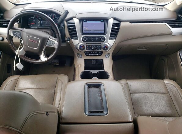 1GKS2GKC5KR252980 2019 GMC YUKON Silver Widok zestawu wskaźników