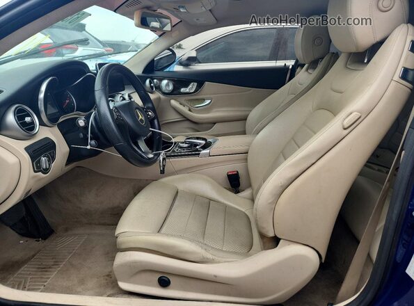 WDDWJ4JB9HF326201 2017 MERCEDES-BENZ C Blue Առջևի վահանակի տեսք