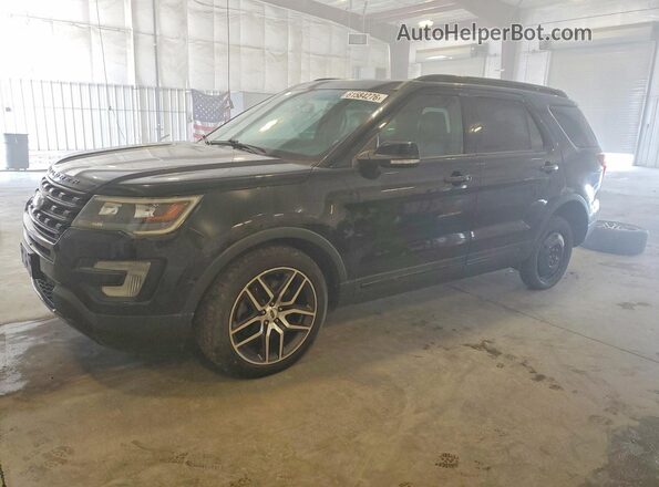 1FM5K8GT7HGB66397 2017 FORD EXPLORER Black Հետևի ձախ