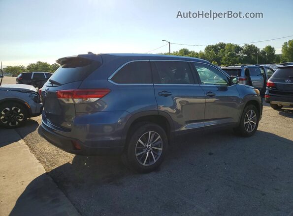 5TDKZRFH9KS297768 2019 TOYOTA HIGHLANDER Blue წინა მარჯვენა