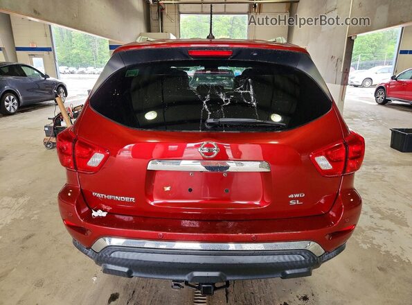 5N1DR2MM8HC688528 2017 NISSAN PATHFINDER Red Front interior view
