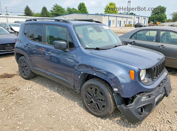 ZACNJBAB5KPK67434 2019 JEEP RENEGADE Blue Widok z przodu