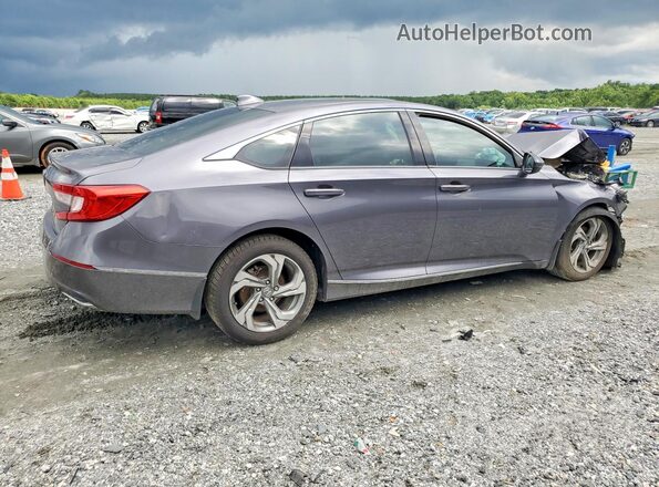 1HGCV1F52JA260937 2018 HONDA ACCORD Gray Delantero derecho
