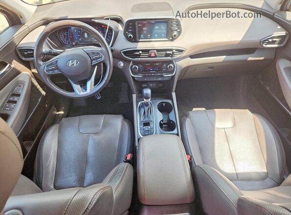 5NMS53AA9KH045976 2019 HYUNDAI SANTA Blue Սարքավորումների վահանակի տեսք
