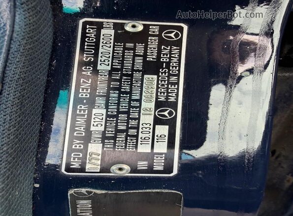 11603312062908 1977 MERCEDES-BENZ 450 Blue Widok wnętrza z tyłu