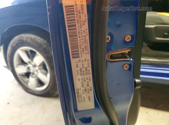 3C6RR6LT5GG318182 2016 RAM 1500 Blue Vista de la etiqueta del VIN