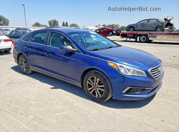 5NPE24AF8HH518981 2017 HYUNDAI SONATA Blue წინა ხედი