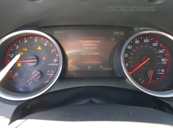 4T1K61AK9LU950377 2020 TOYOTA CAMRY Белый Вид щитка приборов