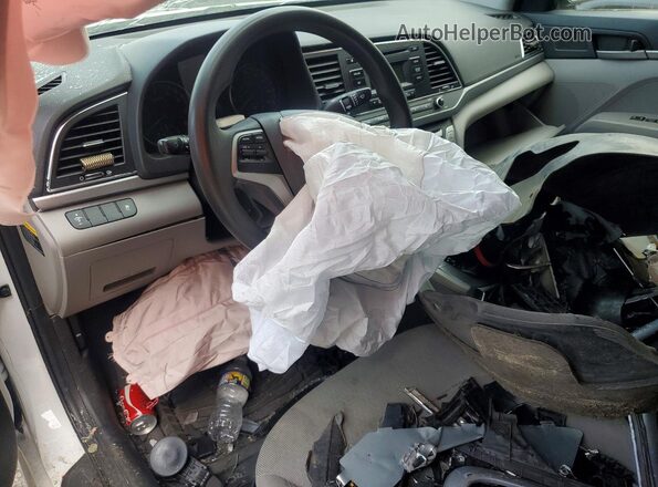 5NPD74LFXHH200922 2017 HYUNDAI ELANTRA Белый Вид щитка приборов