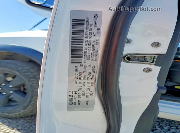 1C6RR7GG3KS688681 2019 RAM 1500 White Вид наклейки з VIN-кодом