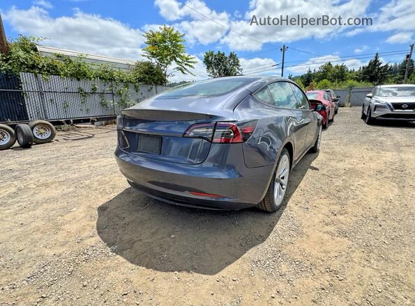5YJ3E1EA5NF185418 2022 TESLA MODEL 3 Gray Դիմացի տեսք