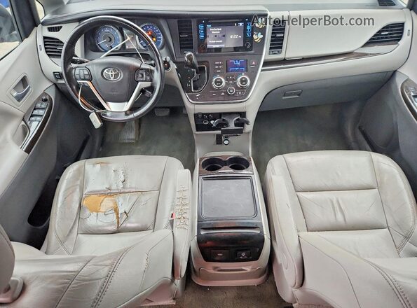 5TDDK3DC7GS145495 2016 TOYOTA SIENNA Red Սարքավորումների վահանակի տեսք