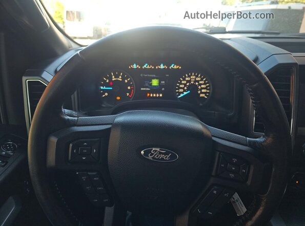 1FTEW1EP9JKF18355 2018 FORD F150 Black Vista de los asientos traseros