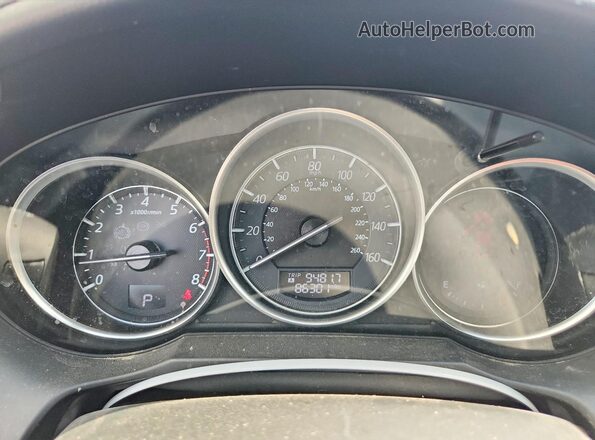 JM1GJ1W54G1470881 2016 MAZDA 6 Blue Widok tylnych siedzeń