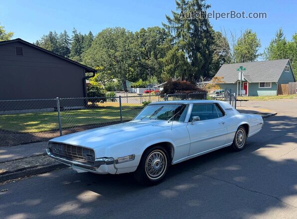 8J83N107886 1968 FORD THUNDERBIRD White Rear right