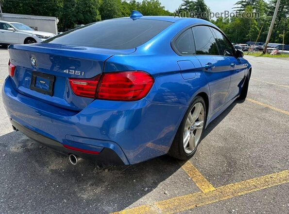 WBA4B3C54GG527753 2016 BMW 4 SERIES Blue Front right
