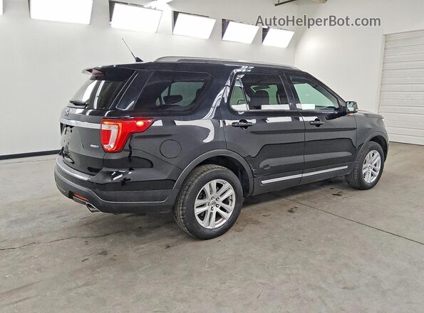 1FM5K8DH2JGC65425 2018 FORD EXPLORER Black Передня права чверть