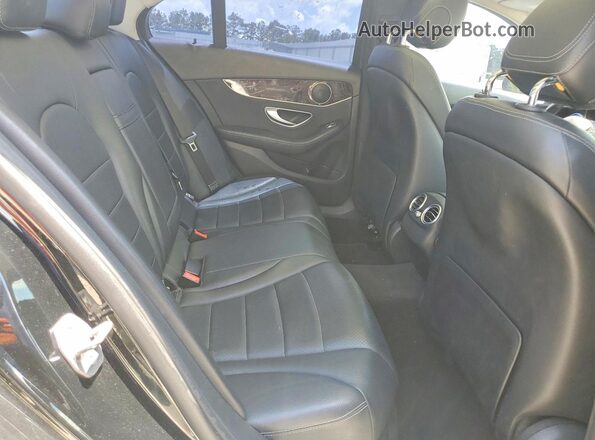 55SWF4KB2HU213493 2017 MERCEDES-BENZ C-CLASS Black Вид задньої частини салону