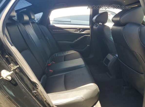 1HGCV1F37JA149010 2018 HONDA ACCORD Black Սալոնի հետևի տեսք