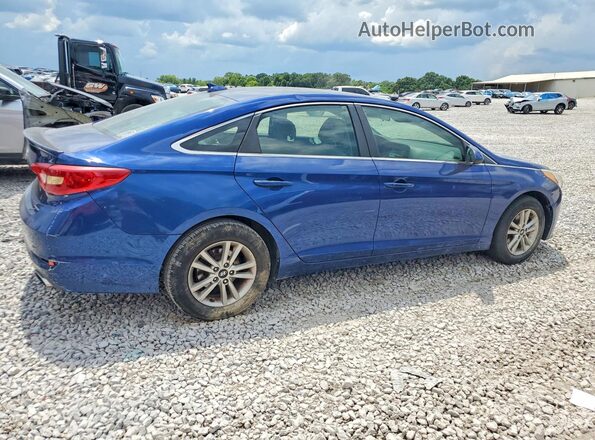 5NPE24AF5HH487530 2017 HYUNDAI SONATA Blue Передня права чверть
