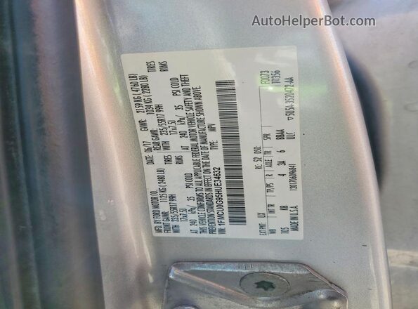 1FMCU0G95HUE34632 2017 FORD ESCAPE Silver VIN կոդի պիտակի տեսք
