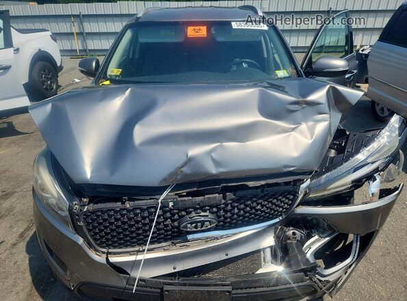 5XYPGDA52GG078585 2016 KIA SORENTO Gray Вид підкапотного простору