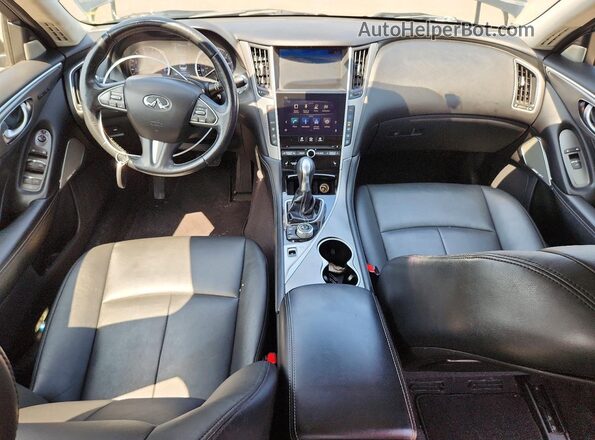 JN1EV7AR4HM835538 2017 INFINITI Q50 Black Вид щитка приладів