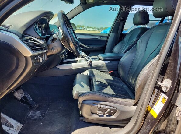 5UXKR2C54J0Z17525 2018 BMW X5 Black წინა პანელის ხედი