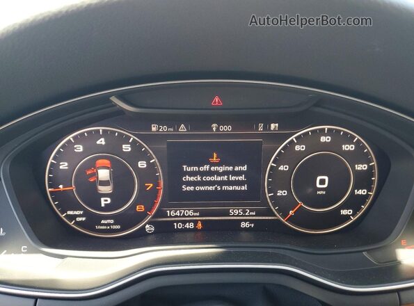 WAUENAF44HN017726 2017 AUDI A4 Brown უკანა სავარძლების ხედი
