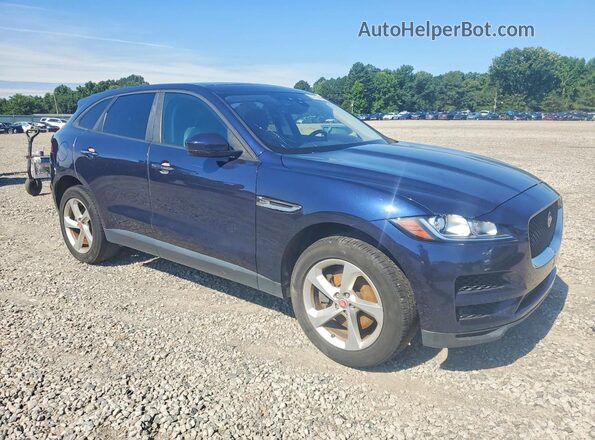 SADCJ2GX4JA236739 2018 JAGUAR F-PACE Blue Դիմացի տեսք