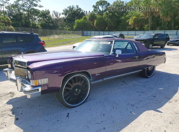 6L47S3Q426567 1973 CADILLAC ELDORADO Фиолетовый Задняя левая четверть