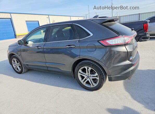 2FMPK3K95JBC15732 2018 FORD EDGE Gray Trasero derecho
