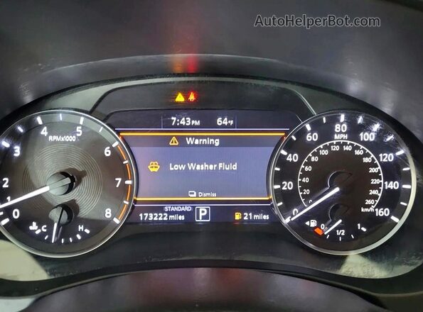 3PCAJ5J36NF101835 2022 INFINITI QX55 White Вид щитка приладів