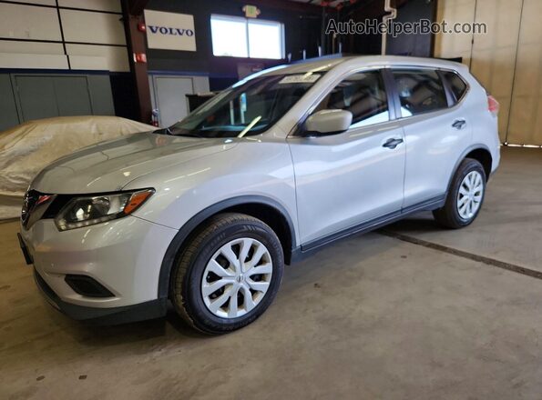 KNMAT2MV2GP619018 2016 NISSAN ROGUE Silver Rear left