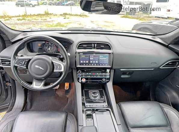 SADCK2FN4KA352120 2019 JAGUAR F-PACE Gray Вид задніх сидінь