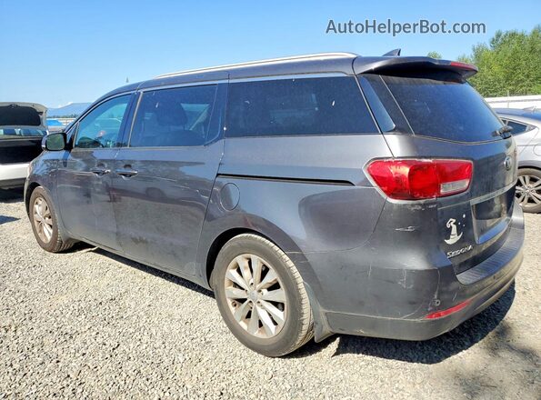 KNDMC5C11G6187251 2016 KIA SEDONA Серый Задняя правая четверть
