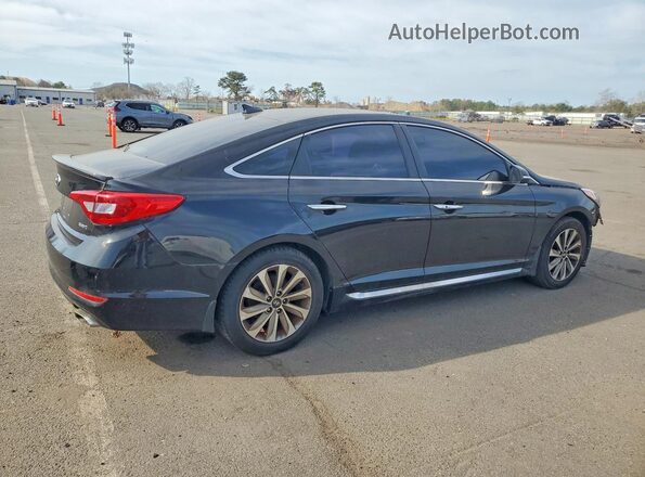5NPE34AF1HH586276 2017 HYUNDAI SONATA Black Передня права чверть