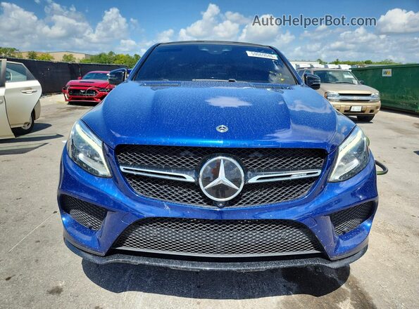 4JGED6EB2KA134380 2019 MERCEDES-BENZ GLE Blue Rear view