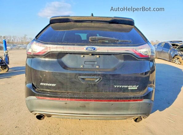 2FMPK3K96GBB13364 2016 FORD EDGE Black წინა სალონის ხედი
