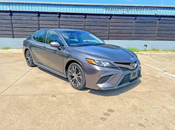 4T1B11HK6KU794401 2019 TOYOTA CAMRY Gray Rear left