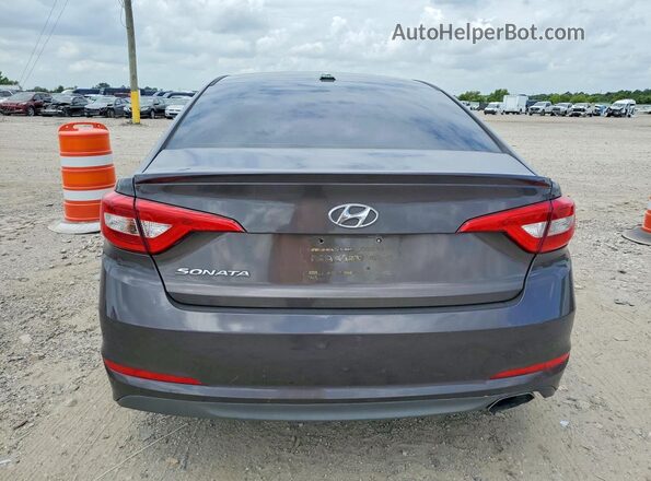 5NPE24AF2HH592655 2017 HYUNDAI SONATA Gray წინა სალონის ხედი