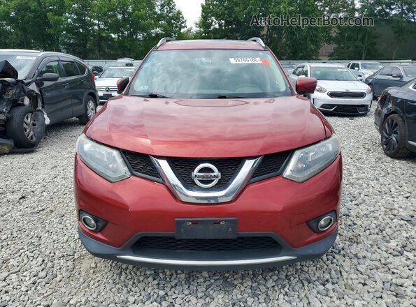 5N1AT2MV6GC814395 2016 NISSAN ROGUE Red უკანა ხედი