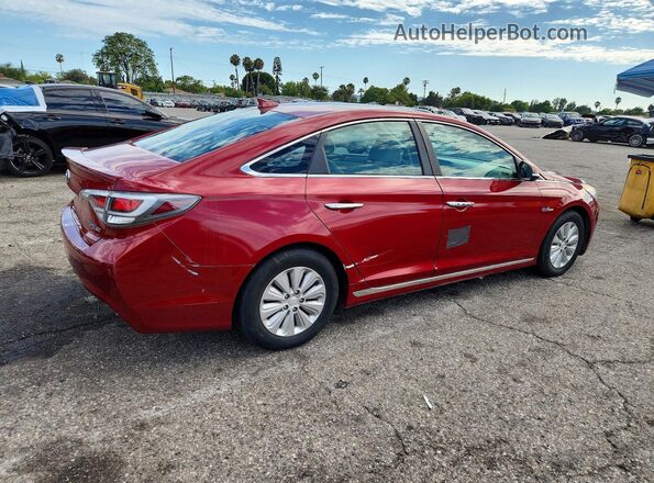 KMHE24L17GA009192 2016 HYUNDAI SONATA Red Front right