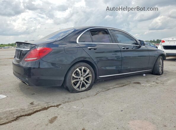55SWF4KB0GU142213 2016 MERCEDES-BENZ C Черный Задняя правая четверть