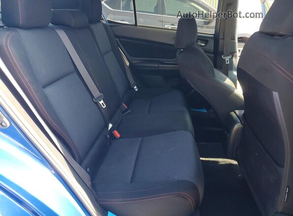 JF1VA1B6XG9828644 2016 SUBARU WRX Blue Widok wnętrza z tyłu