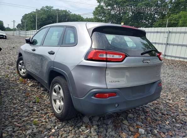1C4PJMAB0HW655335 2017 JEEP CHEROKEE Silver Հետևի աջ